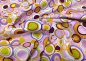 Preview: Crazy Dots cotton pink fabric with dots in various sizes